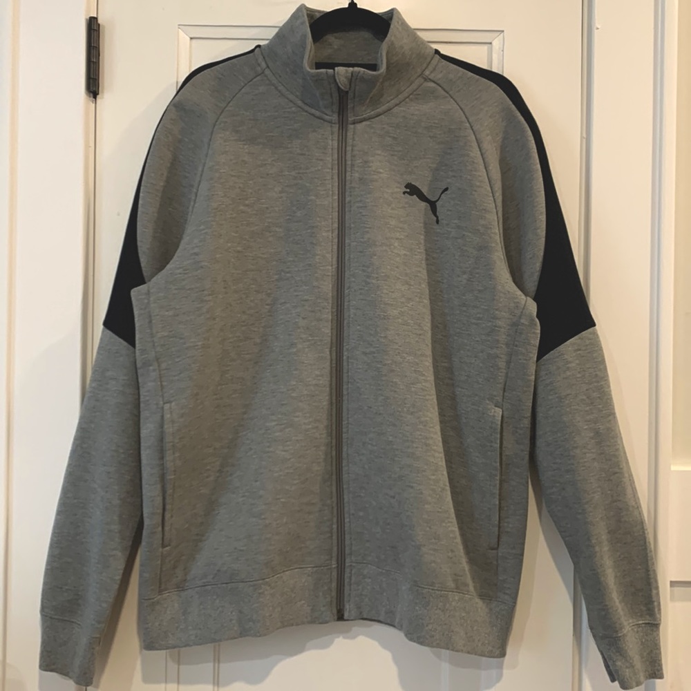 NWOT Puma Evostripe Men’s Full Zip Fleece Core Track Jacket Color Block Size L